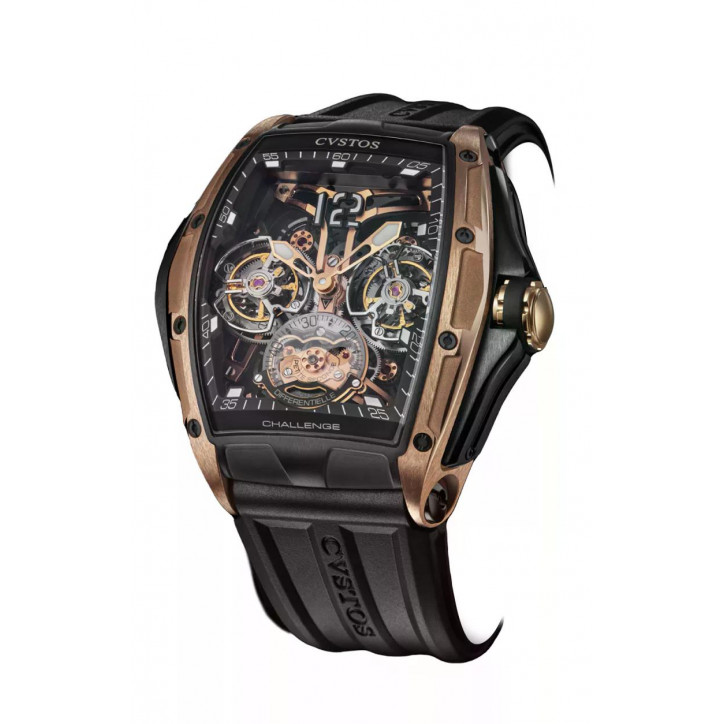 Double Tourbillon 5N Red Gold Brancard/Black Titanium