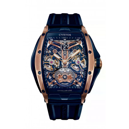 Double Tourbillon 5N Red Gold Brancard/Navy Titanium