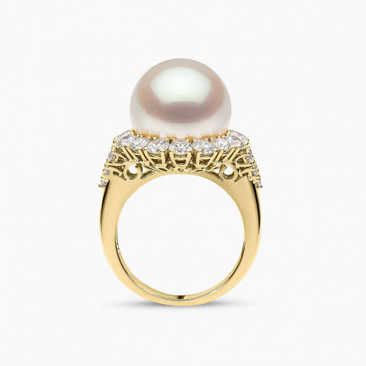 Duchess 18K Gold South Sea Pearl and Diamond Ring