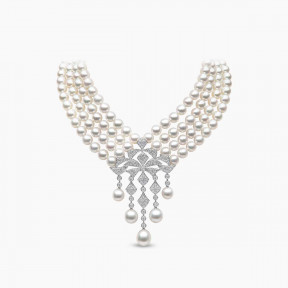 Classic 18K Gold South Sea and Akoya Pearl Necklace