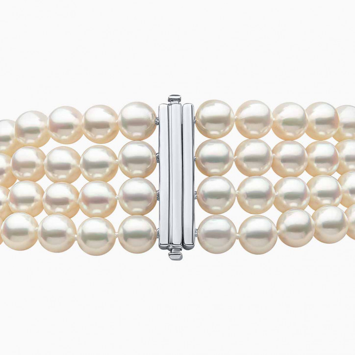 Classic 18K Gold South Sea and Akoya Pearl Necklace