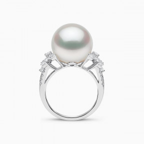 Duchess 18K Gold South Sea Pearl Diamond Ring