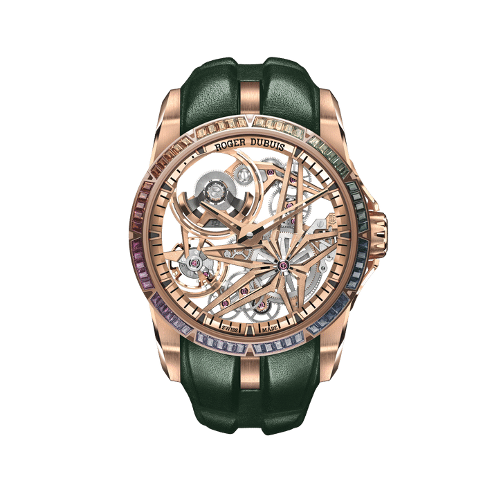 Excalibur Monobalancier Pink Gold DBEX1177 42mm, Automatic, self-winding