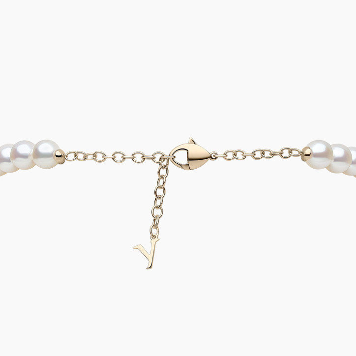 Y by Yoko 18K Gold Freshwater Pearl and Diamond Strand Necklace Y by Yoko 18K Gold Freshwater Pearl and Diamond Strand Necklace